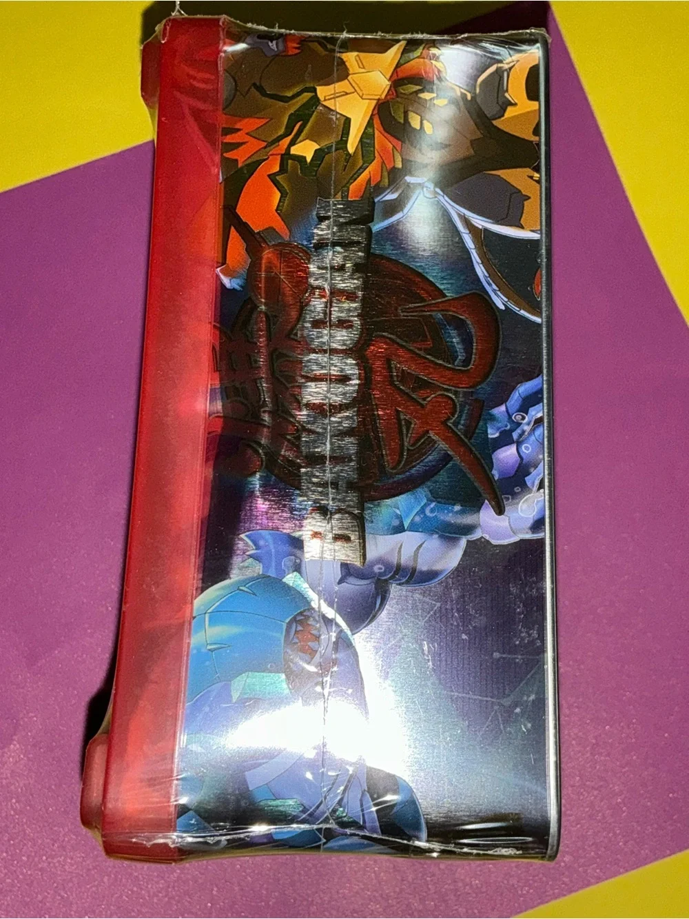 Side Smashed Metal Square Sealed Red Bakugan Baku Tin
